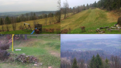 Sdružený snímek okolí chaty Myslivna