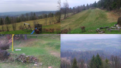 Sdružený snímek okolí chaty Myslivna