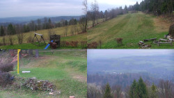 Sdružený snímek okolí chaty Myslivna