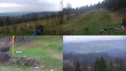 Sdružený snímek okolí chaty Myslivna