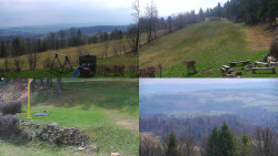 Sdružený snímek okolí chaty Myslivna