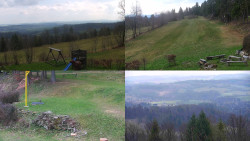 Sdružený snímek okolí chaty Myslivna