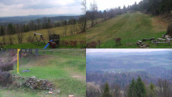 Sdružený snímek okolí chaty Myslivna