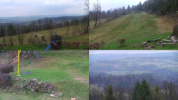 Sdružený snímek okolí chaty Myslivna