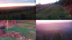 Sdružený snímek okolí chaty Myslivna