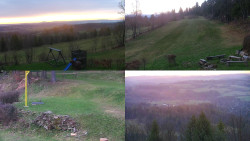 Sdružený snímek okolí chaty Myslivna