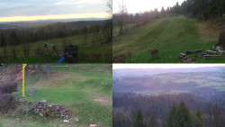 Sdružený snímek okolí chaty Myslivna