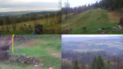 Sdružený snímek okolí chaty Myslivna