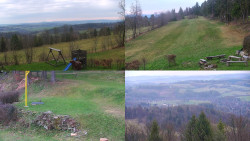 Sdružený snímek okolí chaty Myslivna