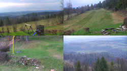 Sdružený snímek okolí chaty Myslivna