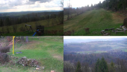 Sdružený snímek okolí chaty Myslivna