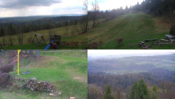 Sdružený snímek okolí chaty Myslivna