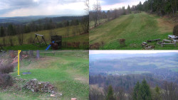 Sdružený snímek okolí chaty Myslivna