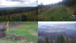 Sdružený snímek okolí chaty Myslivna