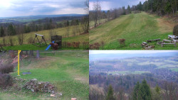 Sdružený snímek okolí chaty Myslivna