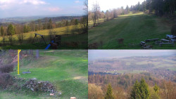 Sdružený snímek okolí chaty Myslivna