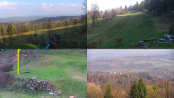 Sdružený snímek okolí chaty Myslivna