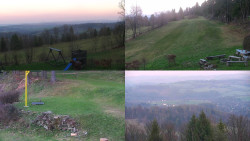 Sdružený snímek okolí chaty Myslivna