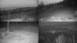 Sdružený snímek okolí chaty Myslivna