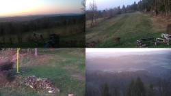 Sdružený snímek okolí chaty Myslivna