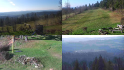 Sdružený snímek okolí chaty Myslivna