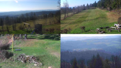 Sdružený snímek okolí chaty Myslivna