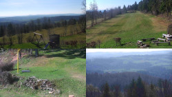 Sdružený snímek okolí chaty Myslivna