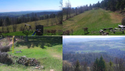 Sdružený snímek okolí chaty Myslivna