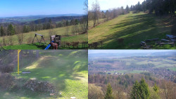 Sdružený snímek okolí chaty Myslivna