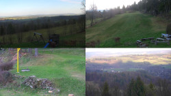 Sdružený snímek okolí chaty Myslivna