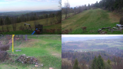 Sdružený snímek okolí chaty Myslivna