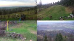 Sdružený snímek okolí chaty Myslivna