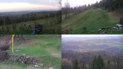 Sdružený snímek okolí chaty Myslivna