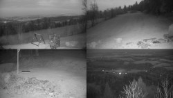 Sdružený snímek okolí chaty Myslivna