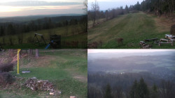 Sdružený snímek okolí chaty Myslivna