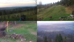 Sdružený snímek okolí chaty Myslivna