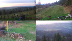 Sdružený snímek okolí chaty Myslivna