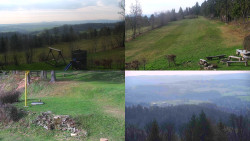 Sdružený snímek okolí chaty Myslivna