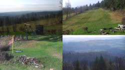 Sdružený snímek okolí chaty Myslivna