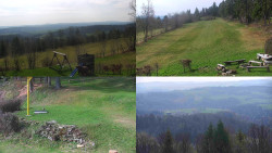 Sdružený snímek okolí chaty Myslivna