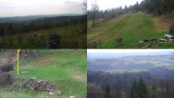 Sdružený snímek okolí chaty Myslivna