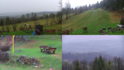 Sdružený snímek okolí chaty Myslivna