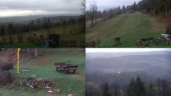 Sdružený snímek okolí chaty Myslivna