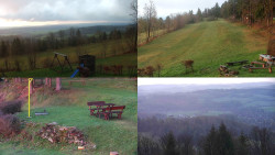 Sdružený snímek okolí chaty Myslivna