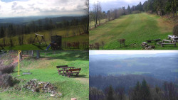 Sdružený snímek okolí chaty Myslivna