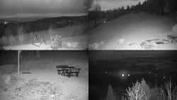 Sdružený snímek okolí chaty Myslivna