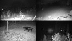 Sdružený snímek okolí chaty Myslivna