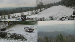 Sdružený snímek okolí chaty Myslivna