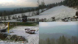 Sdružený snímek okolí chaty Myslivna