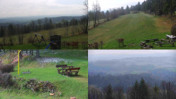 Sdružený snímek okolí chaty Myslivna